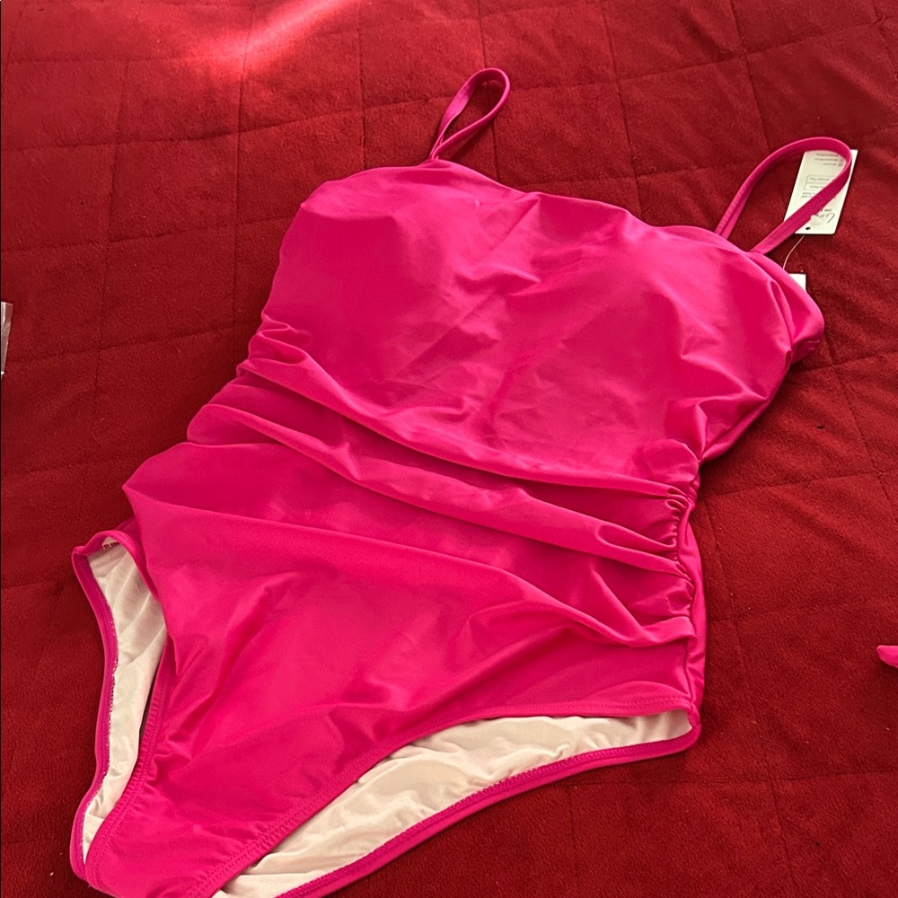 Cupshe Hot Pink Women's One Piece Swimsuit